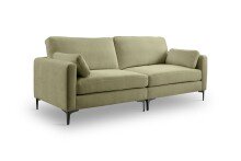 3,5-Sitzer >Venti< in grün, Webstoff - 225x92x97cm (BxHxT)
