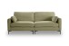 3,5-Sitzer >Venti< in grün, Webstoff - 225x92x97cm (BxHxT)