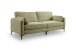 3,5-Sitzer >Venti< in grün, Webstoff - 225x92x97cm (BxHxT)