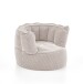 Sessel >Snuggle< in beige, Cord - 75x55x72cm (BxHxT)