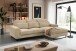 Ecksofa >Bolivia< in beige, Cord - 276x91x183cm (BxHxT)