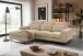 Ecksofa >Bolivia< in beige, Cord - 276x91x183cm (BxHxT)