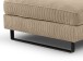 Ecksofa >Bolivia< in beige, Cord - 276x91x183cm (BxHxT)