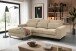 Ecksofa >Bolivia< in beige, Cord - 276x91x183cm (BxHxT)