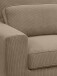 Ecksofa >Bolivia< in braun-beige, Cord - 276x91x183cm (BxHxT)