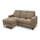 Ecksofa >Bolivia< in braun-beige, Cord -...