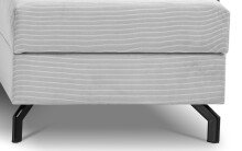 Ecksofa >Marti< in hellgrau, Cord - 230x89x148cm (BxHxT)