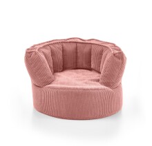 Sessel >Snuggle< in rosa, Cord - 72x55x72cm (BxHxT)
