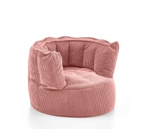 Sessel >Snuggle< in rosa, Cord - 72x55x72cm (BxHxT)