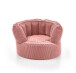 Sessel >Snuggle< in rosa, Cord - 72x55x72cm (BxHxT)