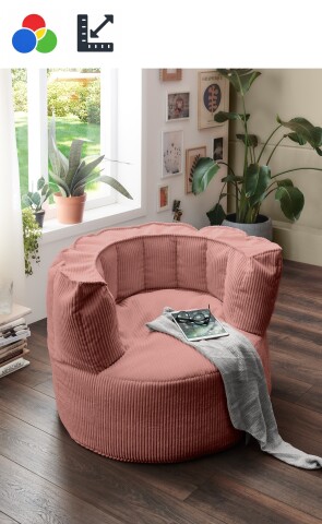 Sessel >Snuggle< in verschiedenen Farben und Größen, Cord