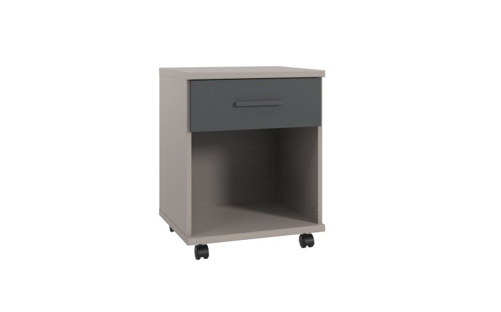 Rollcontainer >BAHAMAS< in GRAFIT + SAHARAGRAU - 46x58x40cm (BxHxT)