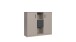 Highboard >BAHAMAS< in GRAFIT + SAHARAGRAU - 122x105x41cm (BxHxT)
