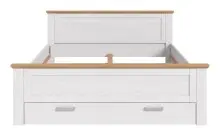 Bettgestell >Verona< in Sibiu Lärche, Spannplatte/MDF - 189x90x209cm (BxHxT)