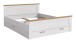 Bettgestell >Verona< in Sibiu Lärche, Spannplatte/MDF - 189x90x209cm (BxHxT)
