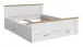 Bettgestell >Verona< in Sibiu Lärche, Spannplatte/MDF - 189x90x209cm (BxHxT)