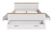 Bettgestell >Verona< in Sibiu Lärche, Spannplatte/MDF - 189x90x209cm (BxHxT)