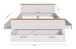 Bettgestell >Verona< in Sibiu Lärche, Spannplatte/MDF - 189x90x209cm (BxHxT)