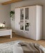 Kleiderschrank >Verona< in Sibiu Lärche, Spannplatte/MDF - 188x200x61cm (BxHxT)