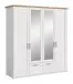 Kleiderschrank >Verona< in Sibiu Lärche, Spannplatte/MDF - 188x200x61cm (BxHxT)