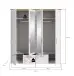 Kleiderschrank >Verona< in Sibiu Lärche, Spannplatte/MDF - 188x200x61cm (BxHxT)