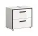 Waschbeckenunterschrank >Kojak< in Weiß Hochglanz - 60x55x37cm (BxHxT)