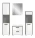 Badezimmer-Set >Kojak< in Weiß Hochglanz - 171x188x37cm (BxHxT)