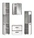 Badezimmer-Set >Kojak< in Weiß Hochglanz - 171x188x37cm (BxHxT)