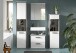 Badezimmer-Set >Kojak< in Weiß Hochglanz - 171x188x37cm (BxHxT)