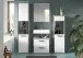 Badezimmer-Set >Kojak< in Weiß Hochglanz - 171x188x37cm (BxHxT)