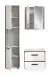 Badezimmer-Set >Kojak< in Weiß Hochglanz - 115x188x37cm (BxHxT)