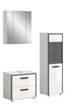Badezimmer-Set >Kojak< in Weiß Hochglanz - 115x188x37cm (BxHxT)