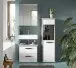 Badezimmer-Set >Kojak< in Weiß Hochglanz - 115x188x37cm (BxHxT)
