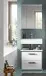 Badezimmer-Set >Kojak< in Weiß Hochglanz - 60x188x37cm (BxHxT)
