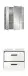 Badezimmer-Set >Kojak< in Weiß Hochglanz - 60x188x37cm (BxHxT)