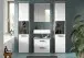Badezimmer-Set >Kojak< in Weiß Hochglanz - 171x188x37cm (BxHxT)