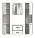 Badezimmer-Set >Kojak< in Weiß Hochglanz - 171x188x37cm (BxHxT)
