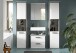 Badezimmer-Set >Kojak< in Weiß Hochglanz - 171x188x37cm (BxHxT)