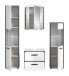 Badezimmer-Set >Kojak< in Weiß Hochglanz - 171x188x37cm (BxHxT)