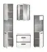 Badezimmer-Set >Kojak< in Weiß Hochglanz - 171x188x37cm (BxHxT)