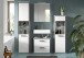 Badezimmer-Set >Kojak< in Weiß Hochglanz - 171x188x37cm (BxHxT)