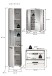Badezimmer-Set >Kojak< in Weiß Hochglanz - 115x188x37cm (BxHxT)