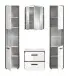 Badezimmer-Set >Kojak< in Weiß Hochglanz - 171x188x37cm (BxHxT)