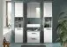 Badezimmer-Set >Kojak< in Weiß Hochglanz - 171x188x37cm (BxHxT)