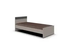 Bett >BAHAMAS< in GRAFIT + SAHARAGRAU - 96x80x210cm...