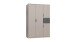 Drehtürenschrank >BAHAMAS< in GRAFIT + SAHARAGRAU - 135x198x58cm (BxHxT)