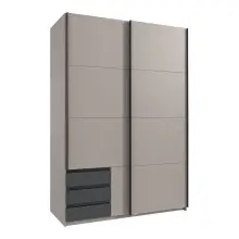 Schwebetürenschrank >BAHAMAS< in GRAFIT +...