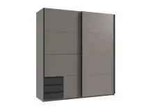 Schwebetürenschrank >BAHAMAS< in GRAFIT +...