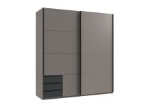 Schwebetürenschrank >BAHAMAS< in GRAFIT +...