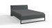 Bett >TILBURG< in GRAPHIT - 148x93x210cm (BxHxT)